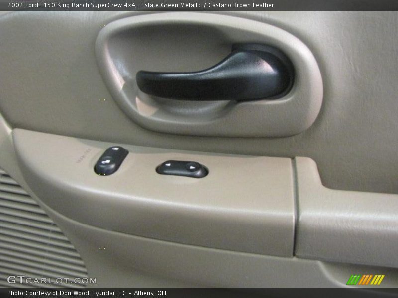 Estate Green Metallic / Castano Brown Leather 2002 Ford F150 King Ranch SuperCrew 4x4