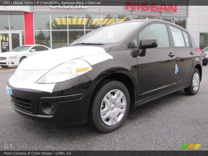 Espresso Black / Charcoal 2011 Nissan Versa 1.8 S Hatchback