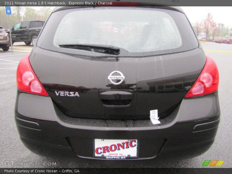 Espresso Black / Charcoal 2011 Nissan Versa 1.8 S Hatchback