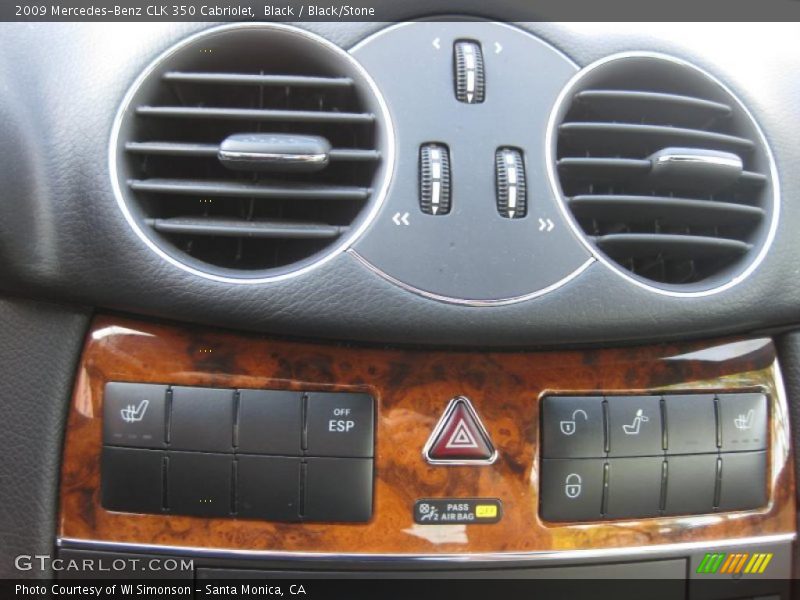 Black / Black/Stone 2009 Mercedes-Benz CLK 350 Cabriolet