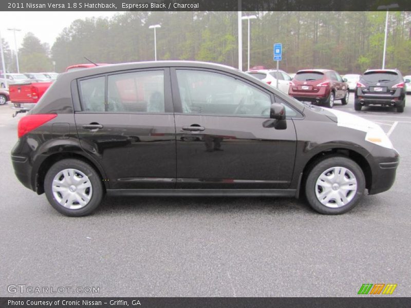 Espresso Black / Charcoal 2011 Nissan Versa 1.8 S Hatchback