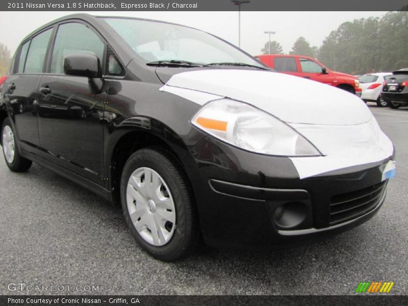 Espresso Black / Charcoal 2011 Nissan Versa 1.8 S Hatchback