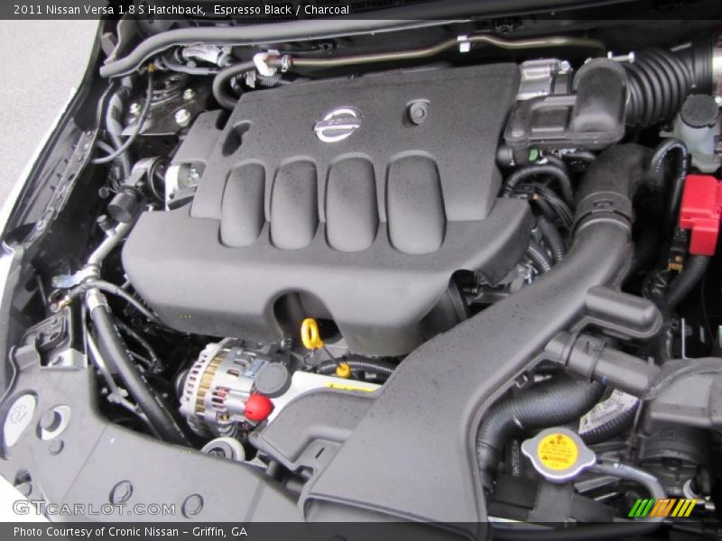 Espresso Black / Charcoal 2011 Nissan Versa 1.8 S Hatchback
