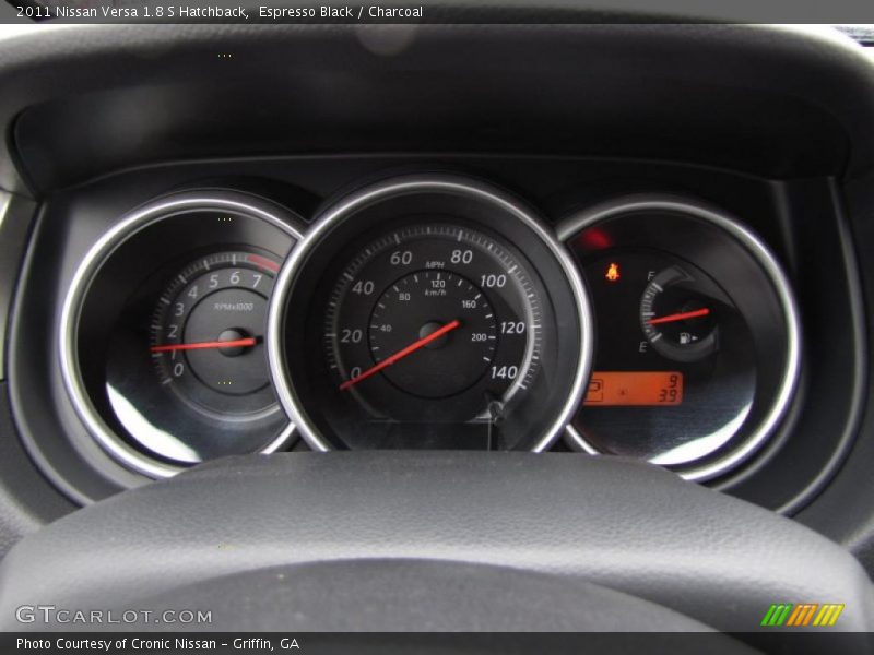 Espresso Black / Charcoal 2011 Nissan Versa 1.8 S Hatchback