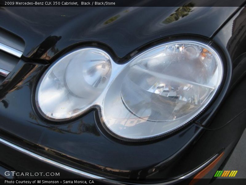 Black / Black/Stone 2009 Mercedes-Benz CLK 350 Cabriolet