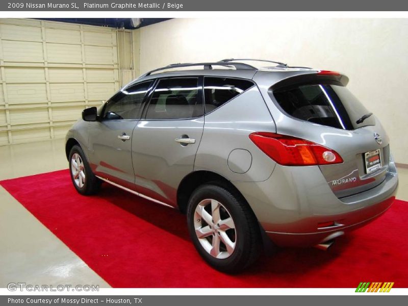 Platinum Graphite Metallic / Beige 2009 Nissan Murano SL