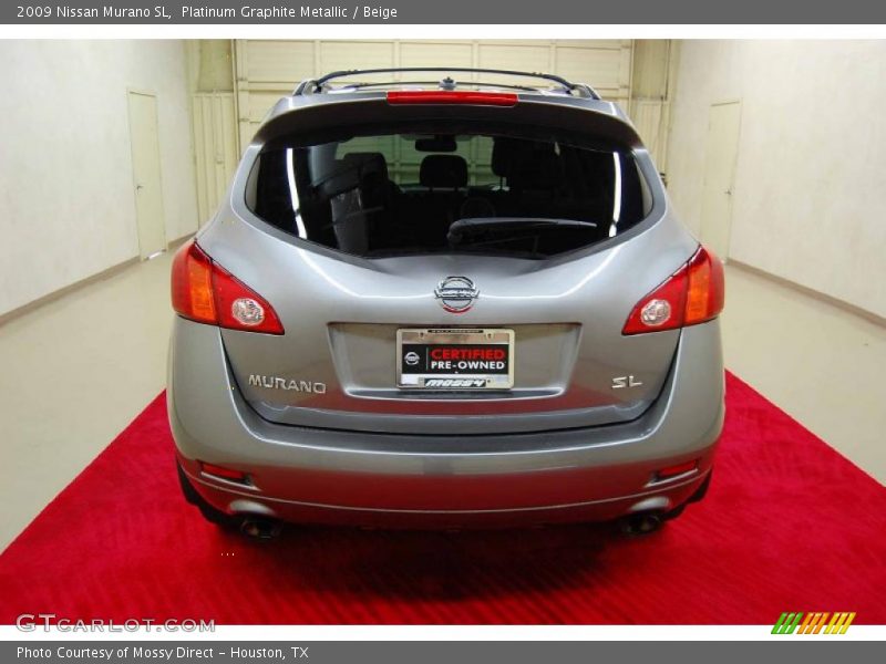 Platinum Graphite Metallic / Beige 2009 Nissan Murano SL