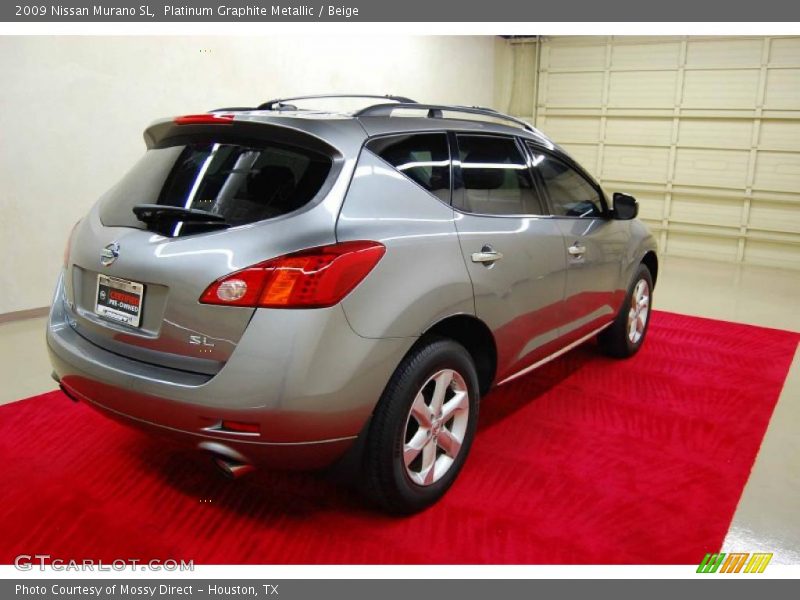 Platinum Graphite Metallic / Beige 2009 Nissan Murano SL