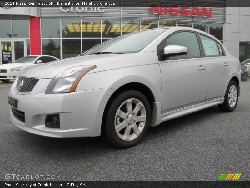 Brilliant Silver Metallic / Charcoal 2011 Nissan Sentra 2.0 SR