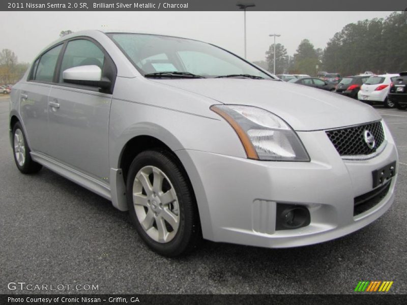 Brilliant Silver Metallic / Charcoal 2011 Nissan Sentra 2.0 SR