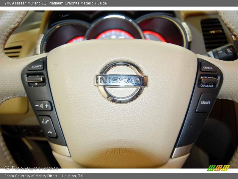 Platinum Graphite Metallic / Beige 2009 Nissan Murano SL