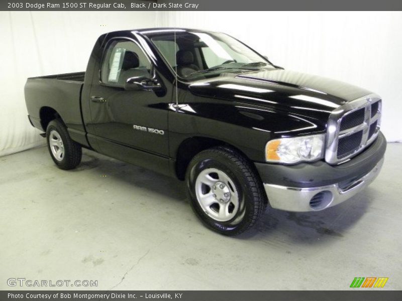 Black / Dark Slate Gray 2003 Dodge Ram 1500 ST Regular Cab