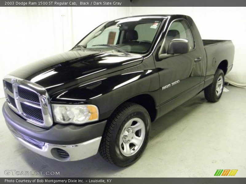 Black / Dark Slate Gray 2003 Dodge Ram 1500 ST Regular Cab