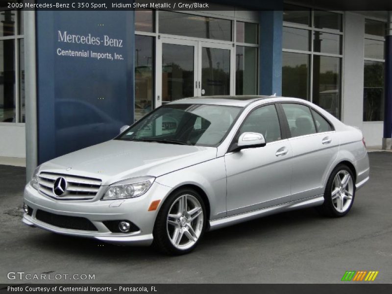 Iridium Silver Metallic / Grey/Black 2009 Mercedes-Benz C 350 Sport