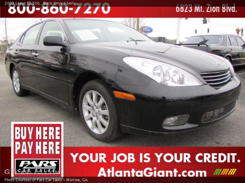 Black Onyx / Ivory 2003 Lexus ES 300