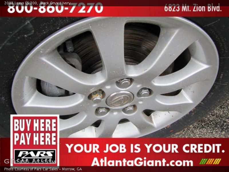 Black Onyx / Ivory 2003 Lexus ES 300