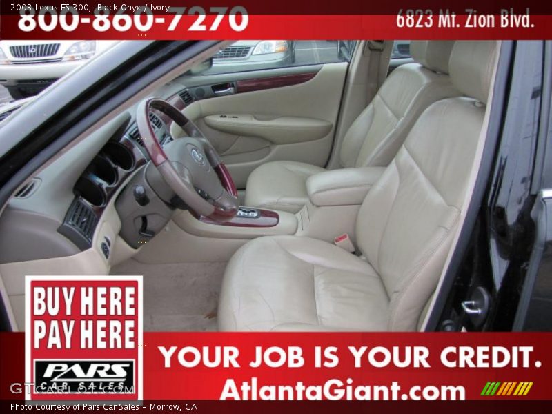 Black Onyx / Ivory 2003 Lexus ES 300
