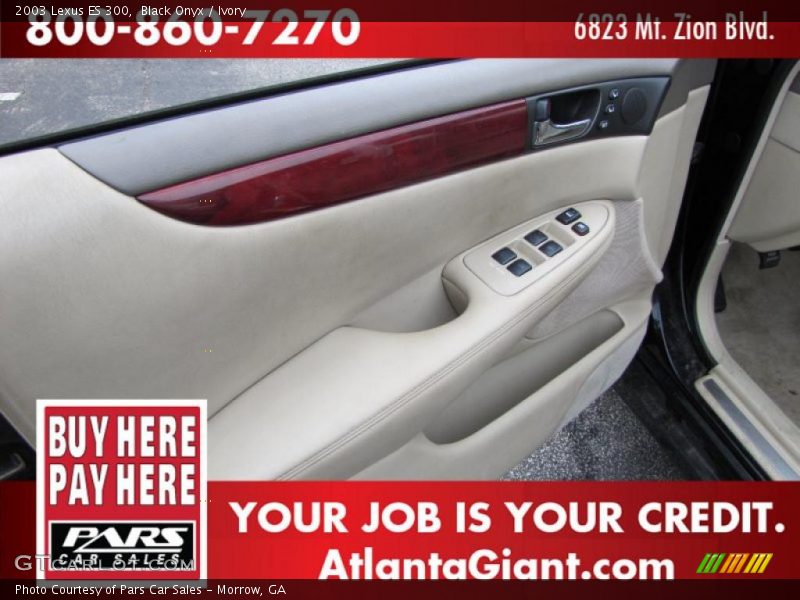 Black Onyx / Ivory 2003 Lexus ES 300