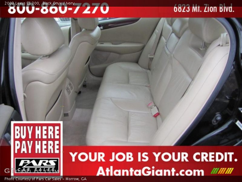 Black Onyx / Ivory 2003 Lexus ES 300