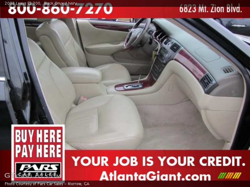 Black Onyx / Ivory 2003 Lexus ES 300
