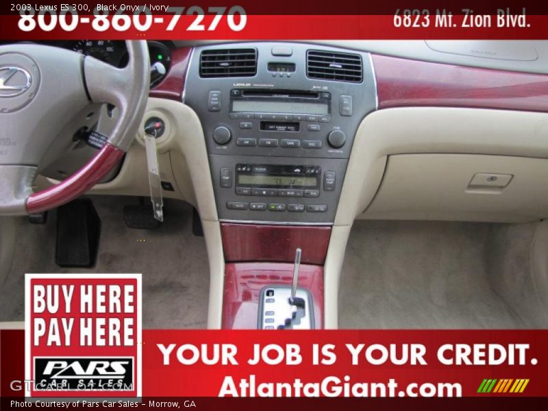 Black Onyx / Ivory 2003 Lexus ES 300