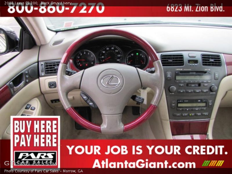 Black Onyx / Ivory 2003 Lexus ES 300