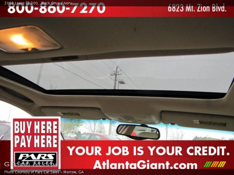 Black Onyx / Ivory 2003 Lexus ES 300