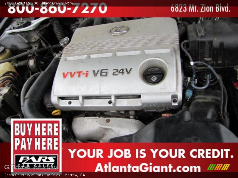 Black Onyx / Ivory 2003 Lexus ES 300