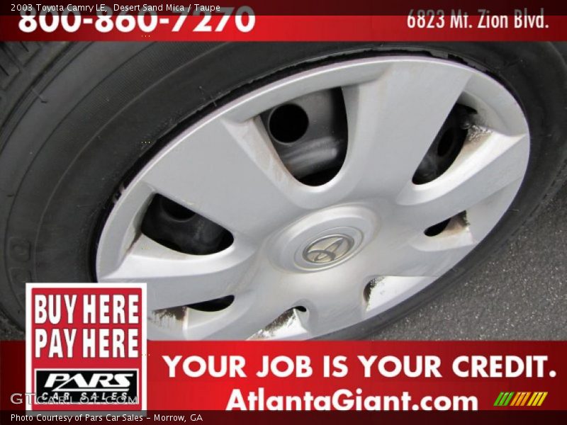 Desert Sand Mica / Taupe 2003 Toyota Camry LE