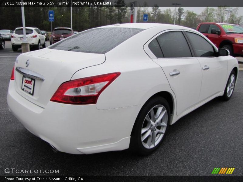 Winter Frost White / Cafe Latte 2011 Nissan Maxima 3.5 SV