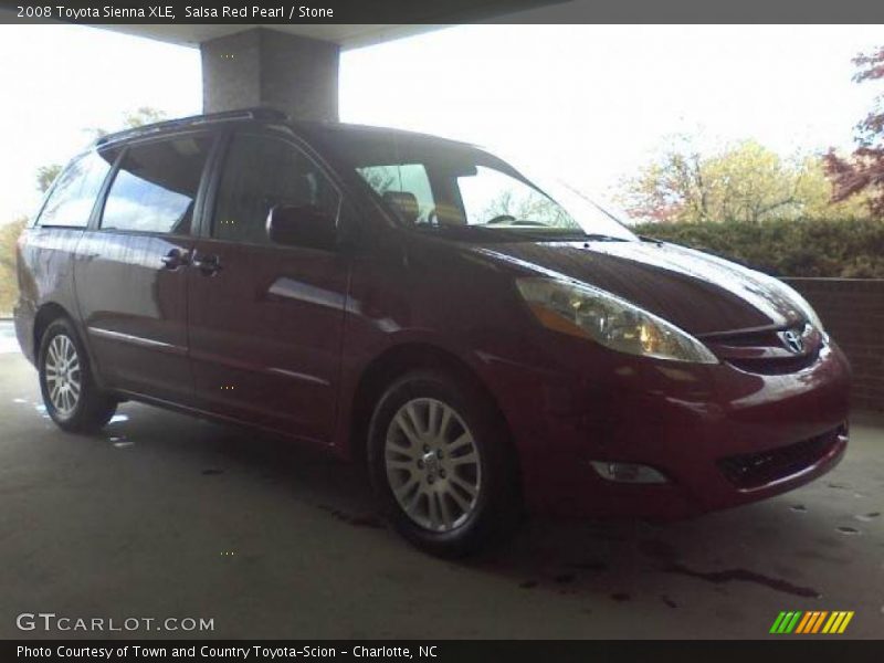 Salsa Red Pearl / Stone 2008 Toyota Sienna XLE