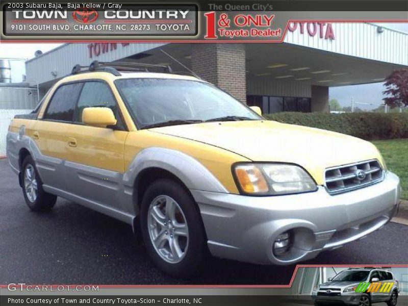 Baja Yellow / Gray 2003 Subaru Baja
