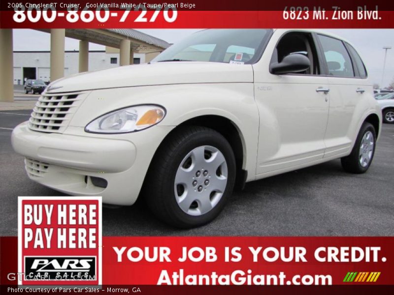 Cool Vanilla White / Taupe/Pearl Beige 2005 Chrysler PT Cruiser