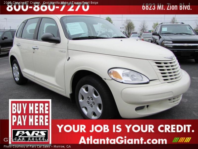 Cool Vanilla White / Taupe/Pearl Beige 2005 Chrysler PT Cruiser