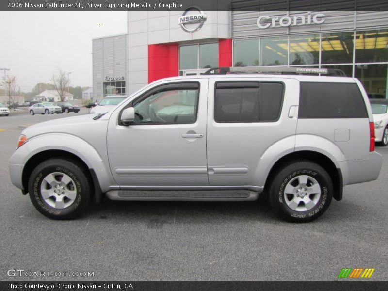 Silver Lightning Metallic / Graphite 2006 Nissan Pathfinder SE