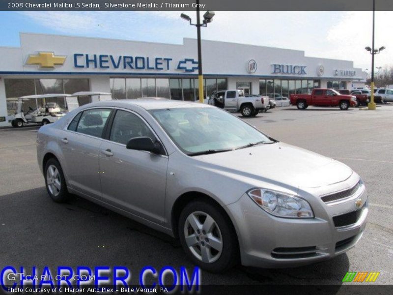 Silverstone Metallic / Titanium Gray 2008 Chevrolet Malibu LS Sedan