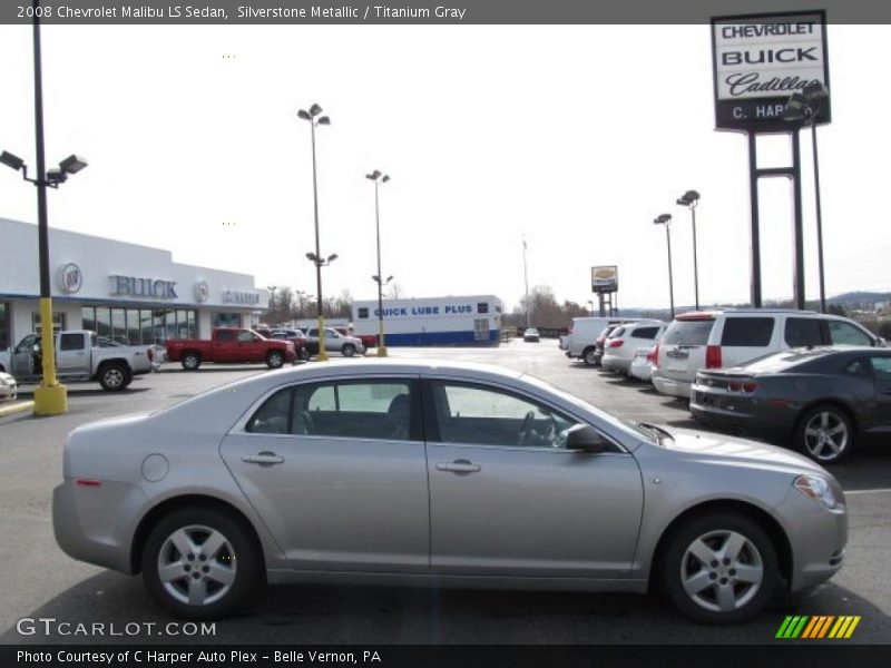 Silverstone Metallic / Titanium Gray 2008 Chevrolet Malibu LS Sedan