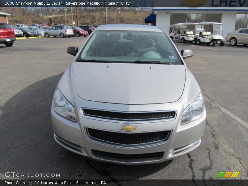 Silverstone Metallic / Titanium Gray 2008 Chevrolet Malibu LS Sedan