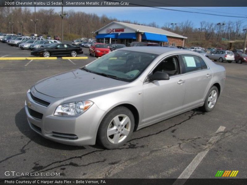 Silverstone Metallic / Titanium Gray 2008 Chevrolet Malibu LS Sedan