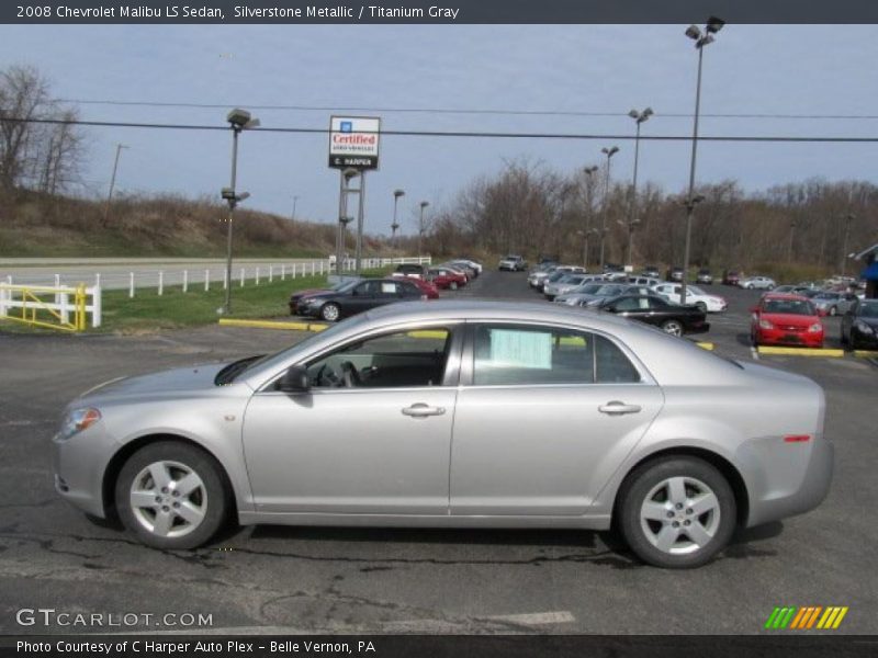 Silverstone Metallic / Titanium Gray 2008 Chevrolet Malibu LS Sedan