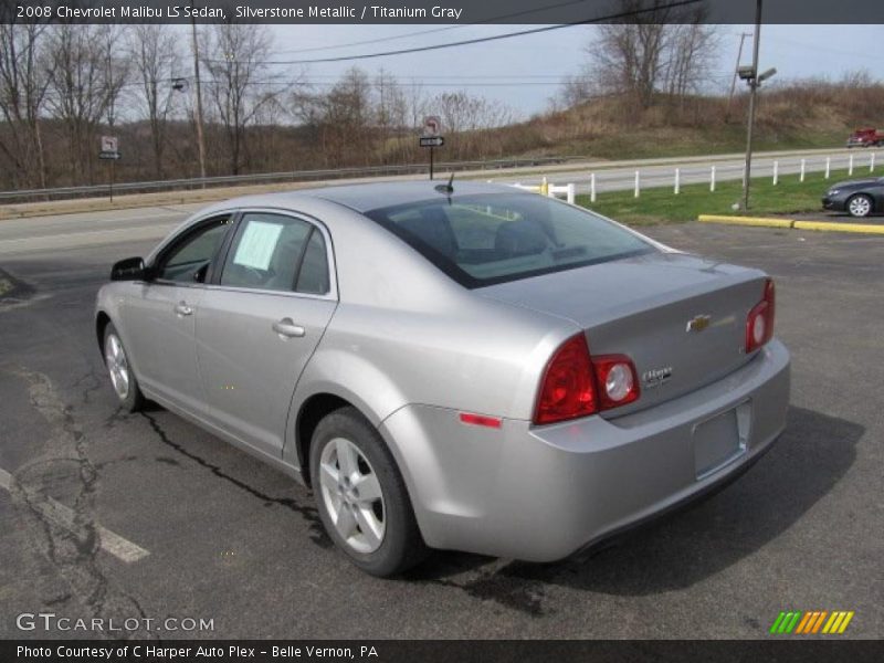 Silverstone Metallic / Titanium Gray 2008 Chevrolet Malibu LS Sedan