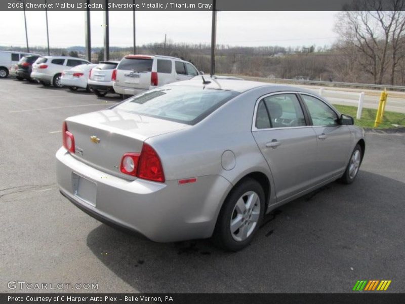 Silverstone Metallic / Titanium Gray 2008 Chevrolet Malibu LS Sedan