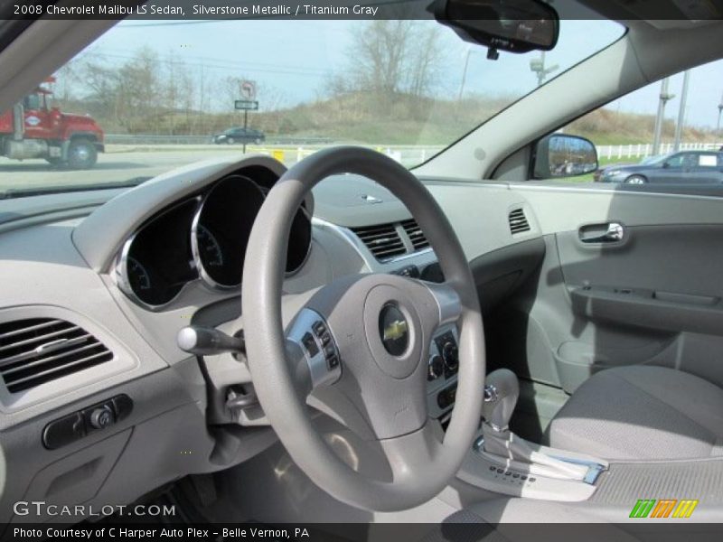 Silverstone Metallic / Titanium Gray 2008 Chevrolet Malibu LS Sedan