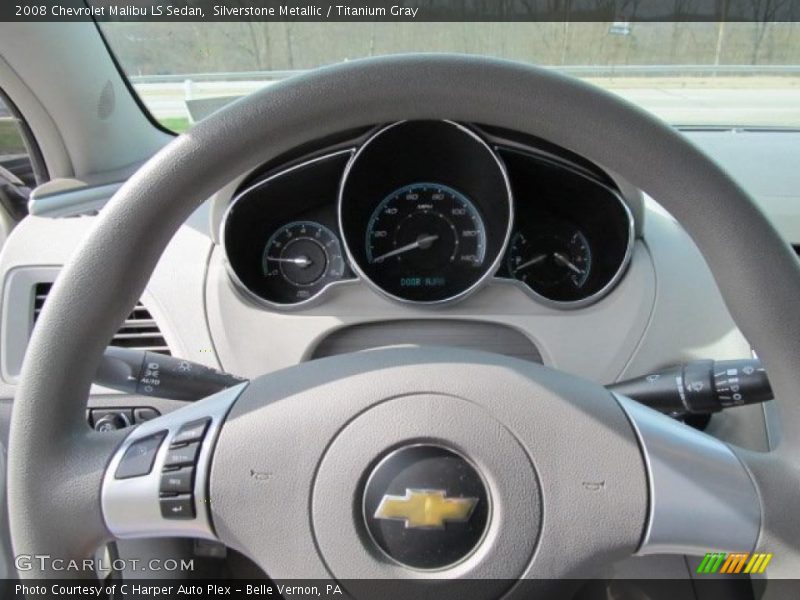Silverstone Metallic / Titanium Gray 2008 Chevrolet Malibu LS Sedan