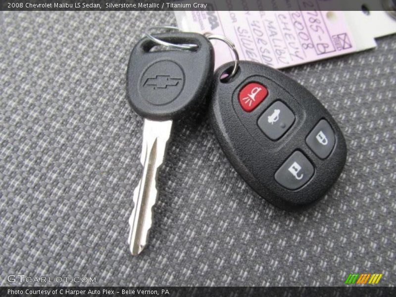 Silverstone Metallic / Titanium Gray 2008 Chevrolet Malibu LS Sedan