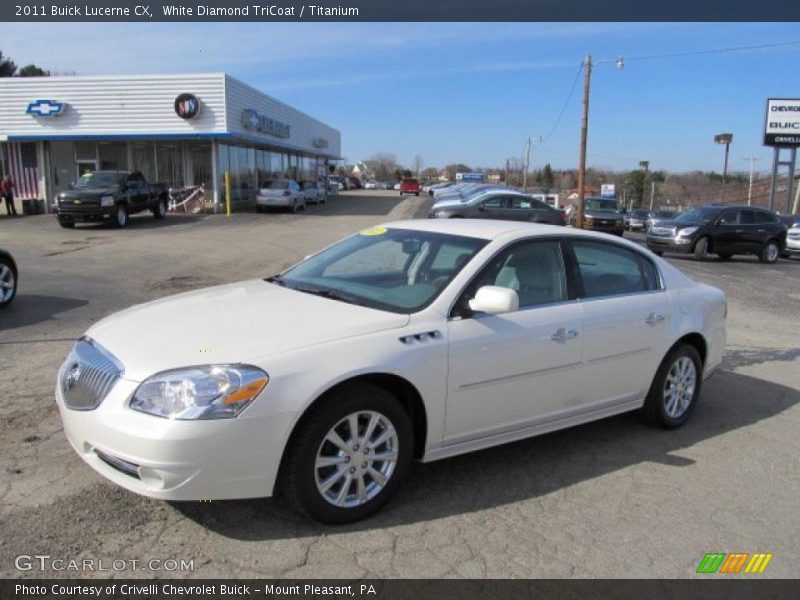 White Diamond TriCoat / Titanium 2011 Buick Lucerne CX