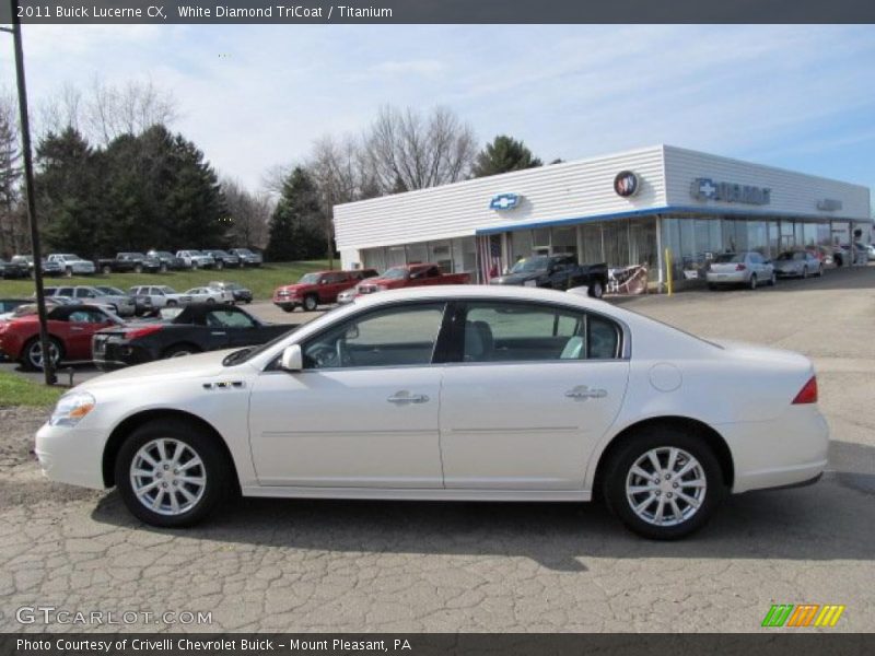 White Diamond TriCoat / Titanium 2011 Buick Lucerne CX