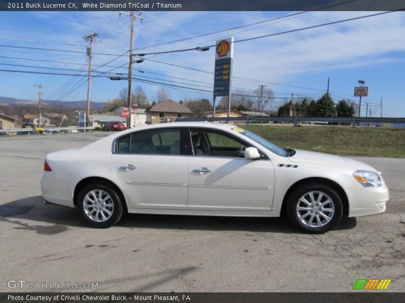 White Diamond TriCoat / Titanium 2011 Buick Lucerne CX