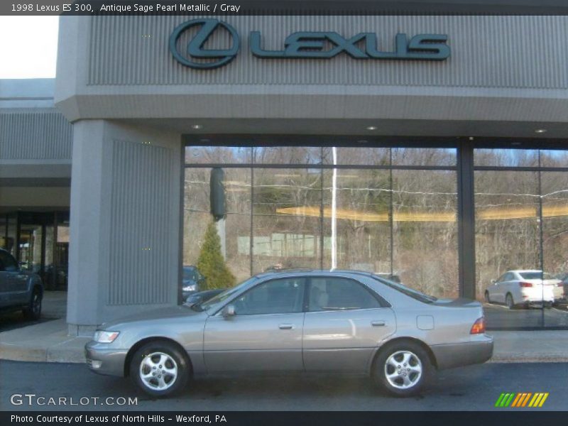 Antique Sage Pearl Metallic / Gray 1998 Lexus ES 300