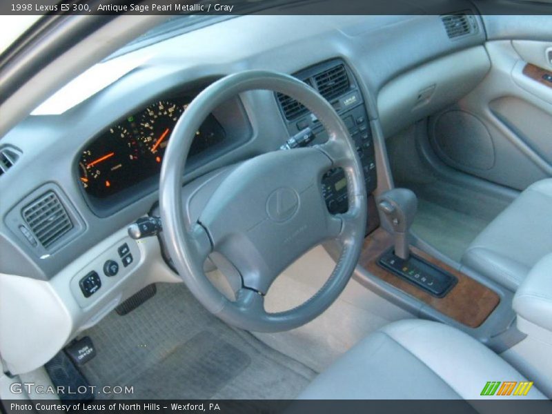 Antique Sage Pearl Metallic / Gray 1998 Lexus ES 300